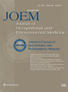 JOURNAL OF OCCUPATIONAL AND ENVIRONMENTAL MEDICINE
