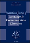 INTERNATIONAL JOURNAL OF LANGUAGE & COMMUNICATION DISORDERS