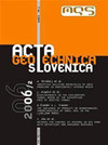 Acta Geotechnica Slovenica