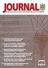Journal of the South African Institution of Civil Engineering