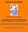 JOURNAL OF LIE THEORY