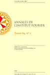 ANNALES DE L INSTITUT FOURIER