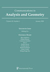 COMMUNICATIONS IN ANALYSIS AND GEOMETRY