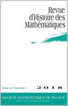 Revue d Histoire des Mathematiques