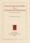 Bollettino di Storia delle Scienze Matematiche