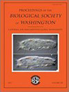 PROCEEDINGS OF THE BIOLOGICAL SOCIETY OF WASHINGTON