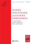 SCHOOL EFFECTIVENESS AND SCHOOL IMPROVEMENT