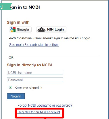点击：Sign in to NCBI registrate to an NCBI account.png